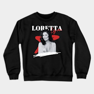 Loretta lynn 70s retro style Crewneck Sweatshirt